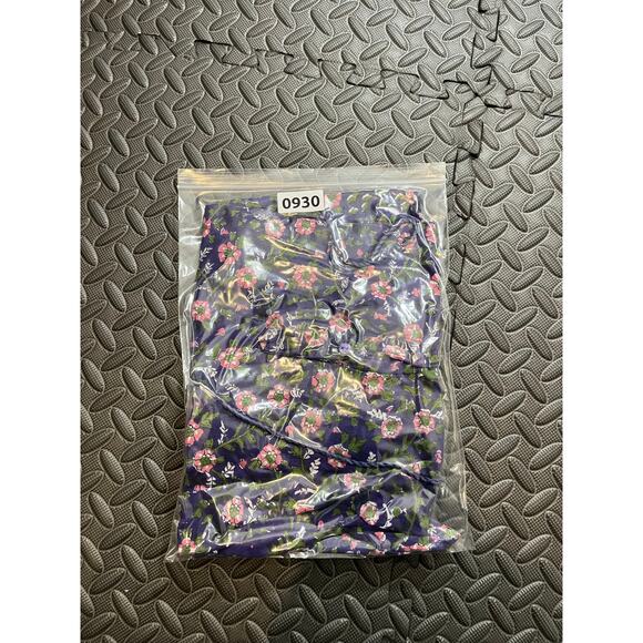 India Collection Emerson Fry Bardot Top in Iris Wildflower Blouse Shirt womens M - Picture 11 of 11